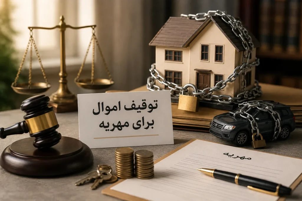 توقیف اموال برای مهریه