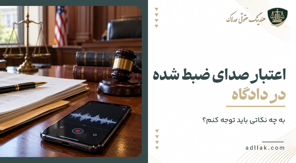 اعتبار صدای ضبط شده در دادگاه