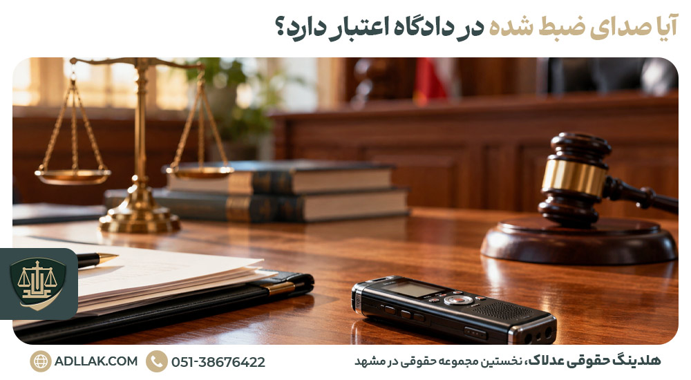 آیا صدای ضبط شده در دادگاه اعتبار دارد؟