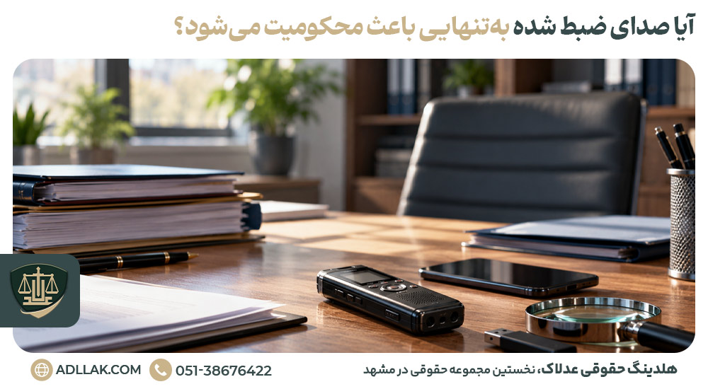 آیا صدای ضبط شده به‌تنهایی باعث محکومیت می‌شود؟