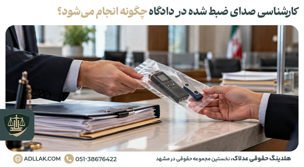 کارشناسی صدای ضبط شده در دادگاه چگونه انجام می‌شود؟