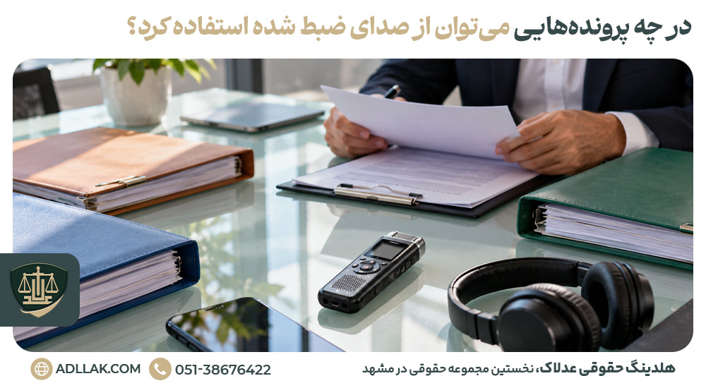 در چه پرونده‌هایی می‌توان از صدای ضبط شده استفاده کرد؟